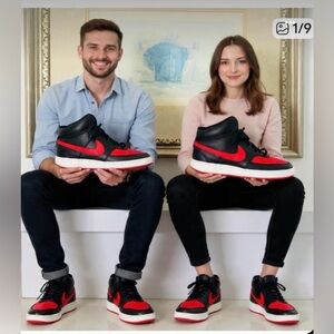 NIKE COURT VISION MID MEN SIZE 8.5 WOMEN SIZE 10 [DM8682-001] EXCELLENT.  UNISEX